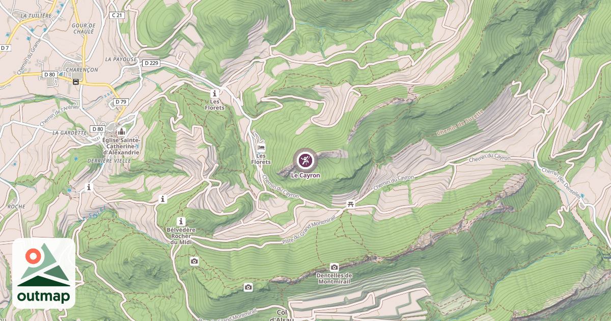 Map of Le Cayron