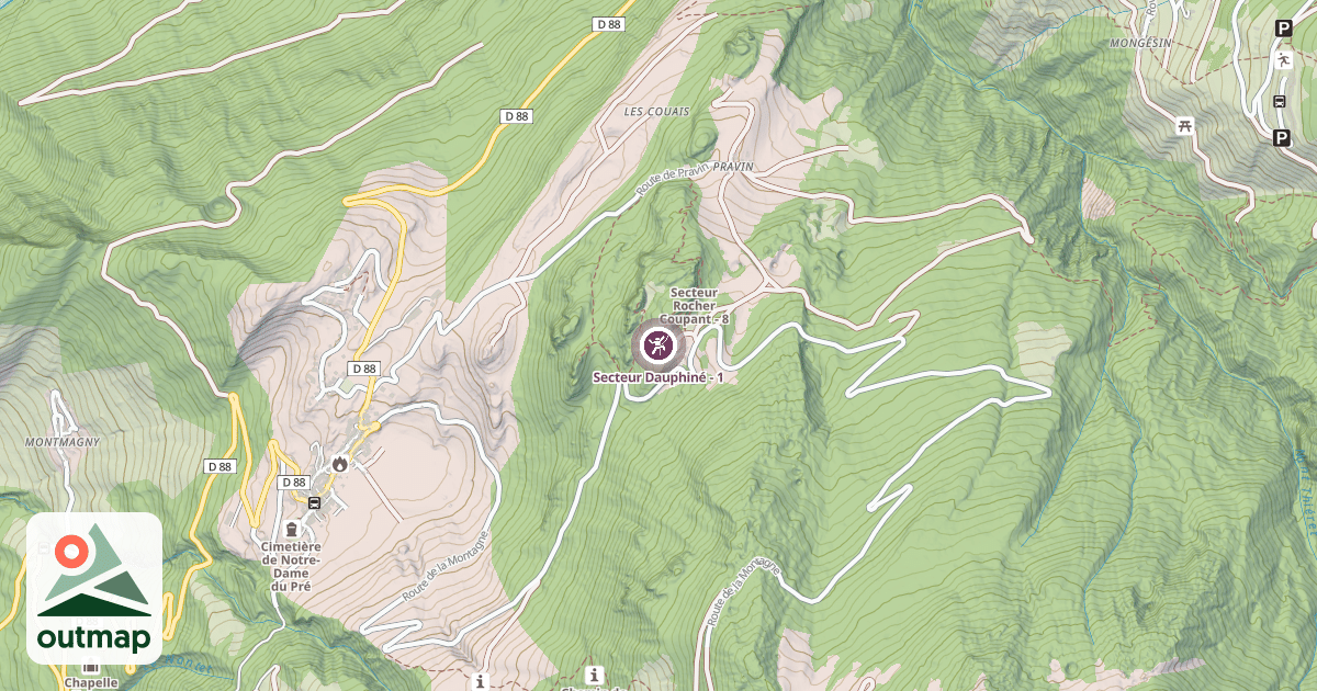 Map of Secteur Dauphiné - 1