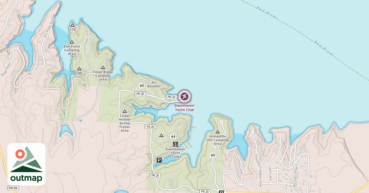 Map of Eisenhower Yacht Club