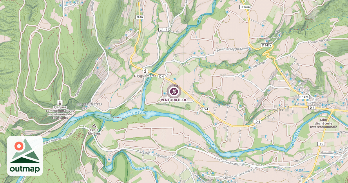 Map of VENTOUX BLOC