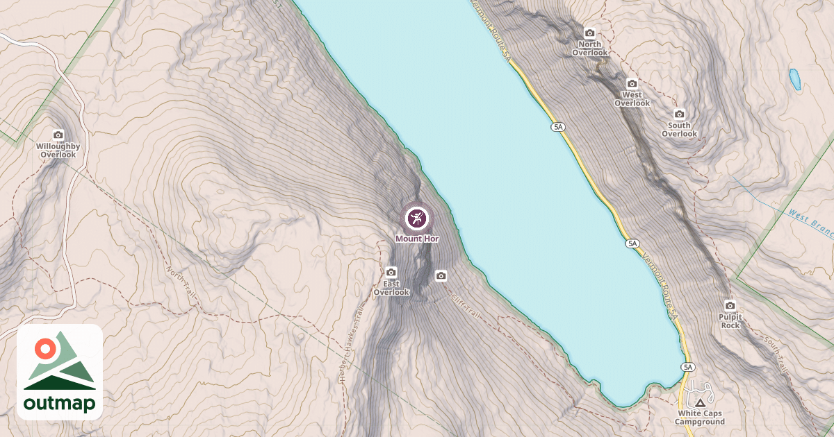 Map of Mount Hor