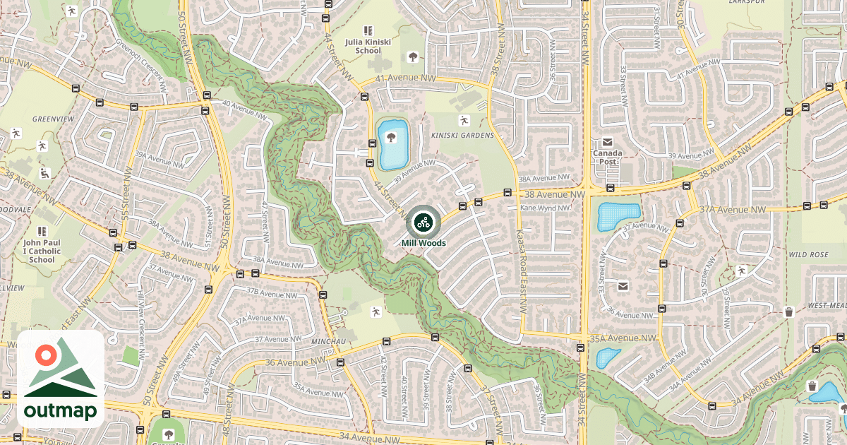 Map of Mill Woods