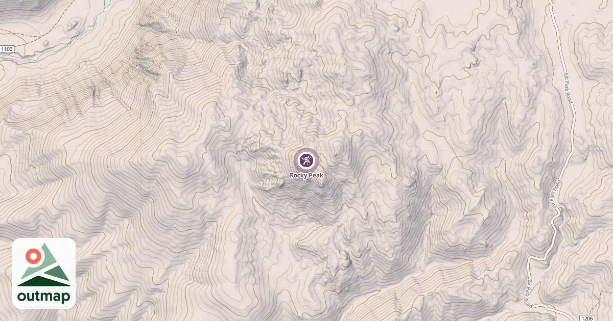 Map of Rocky Peak