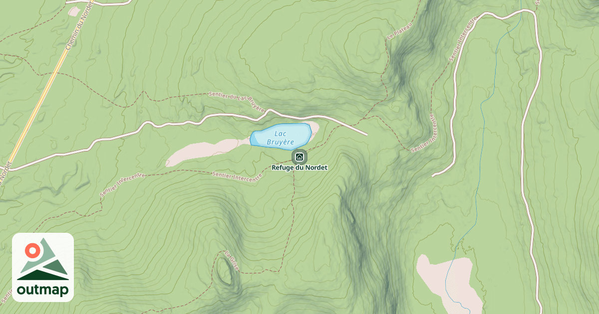 Map of Refuge du Nordet
