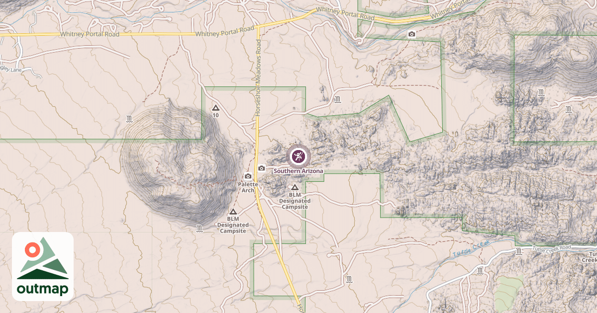 Map of Southern Arizona