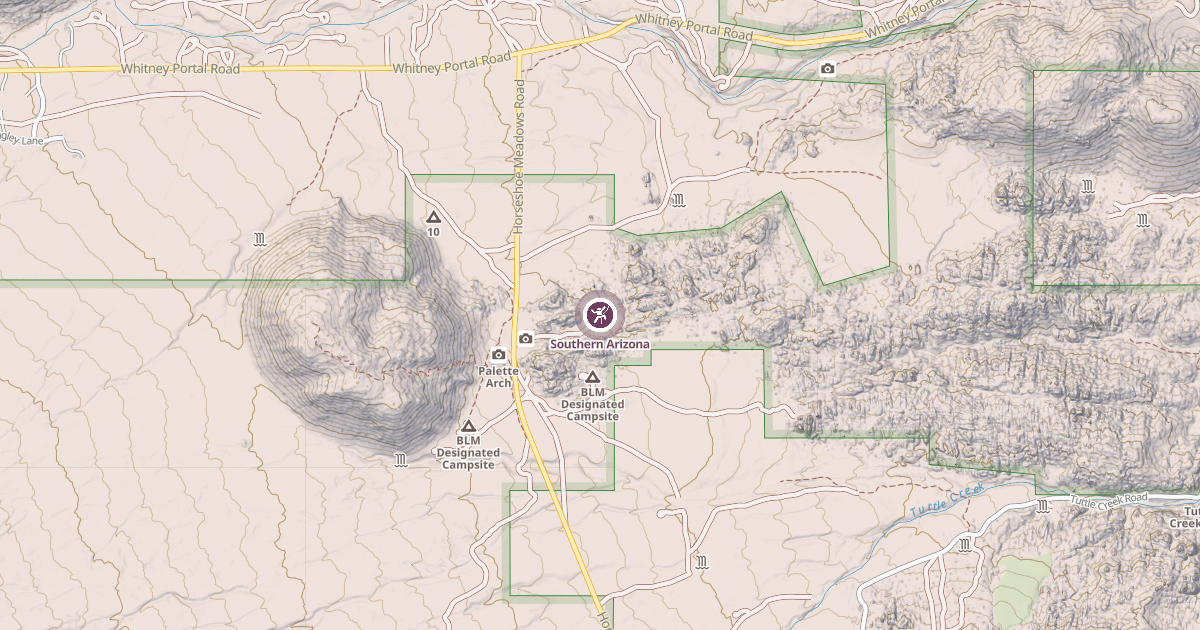 Map preview of Southern Arizona