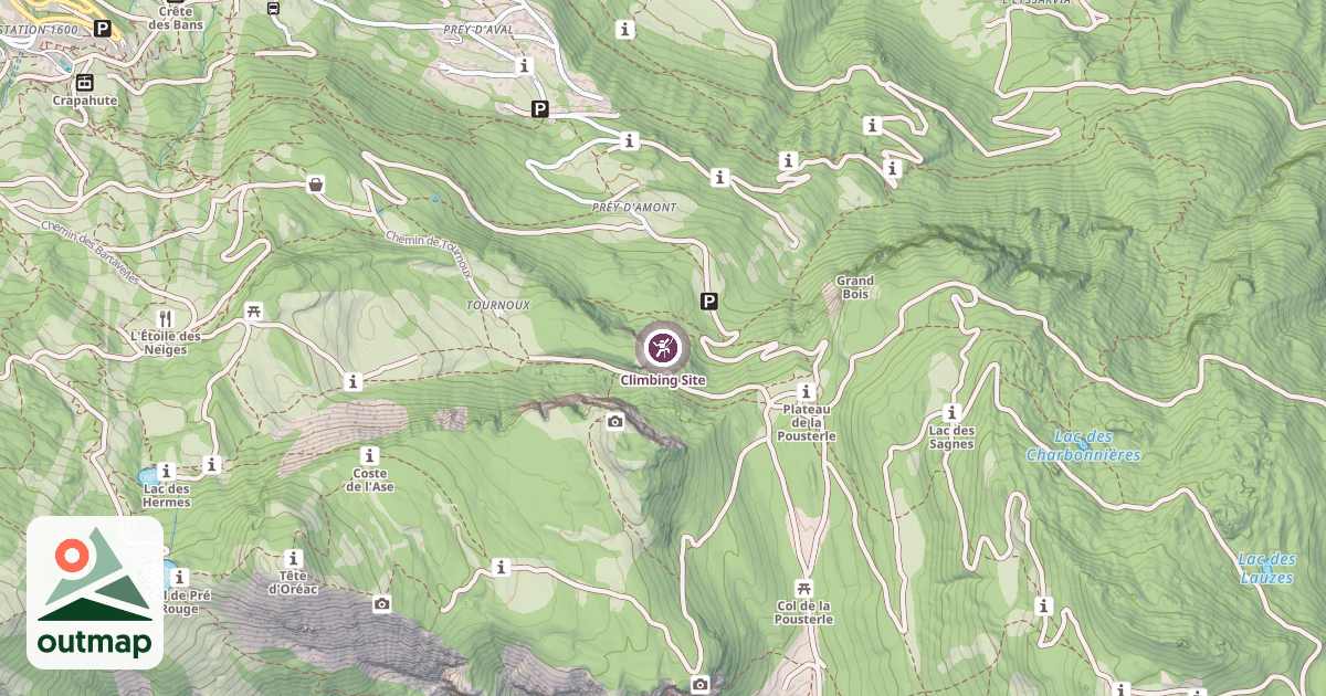 Map of Climbing Site