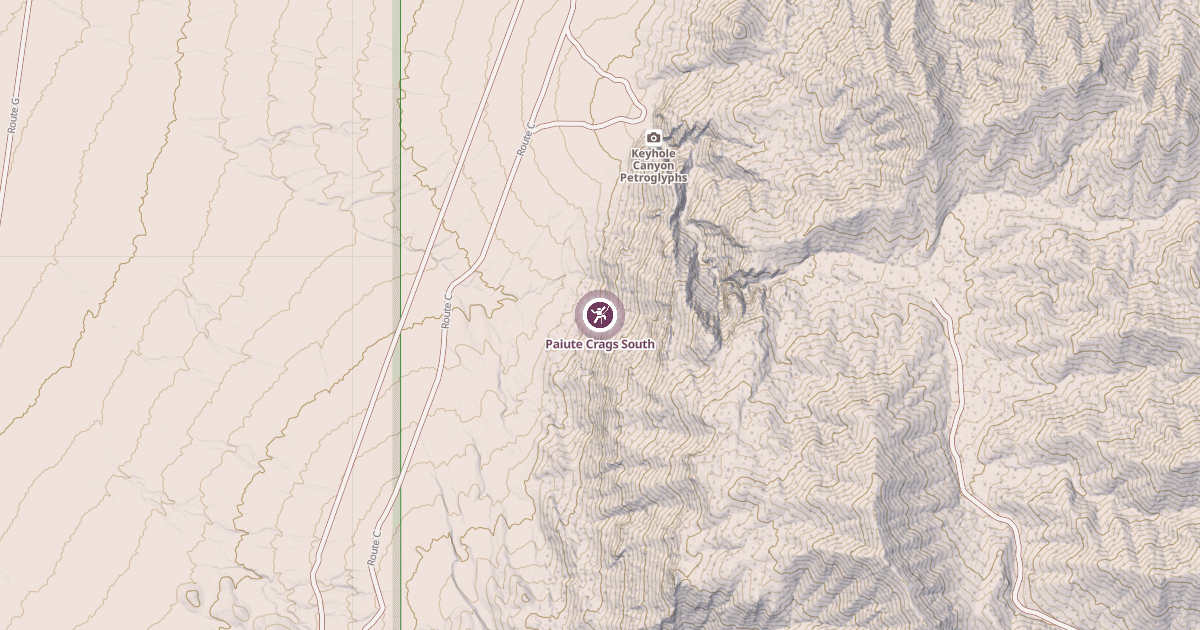 Map preview of Paiute Crags South