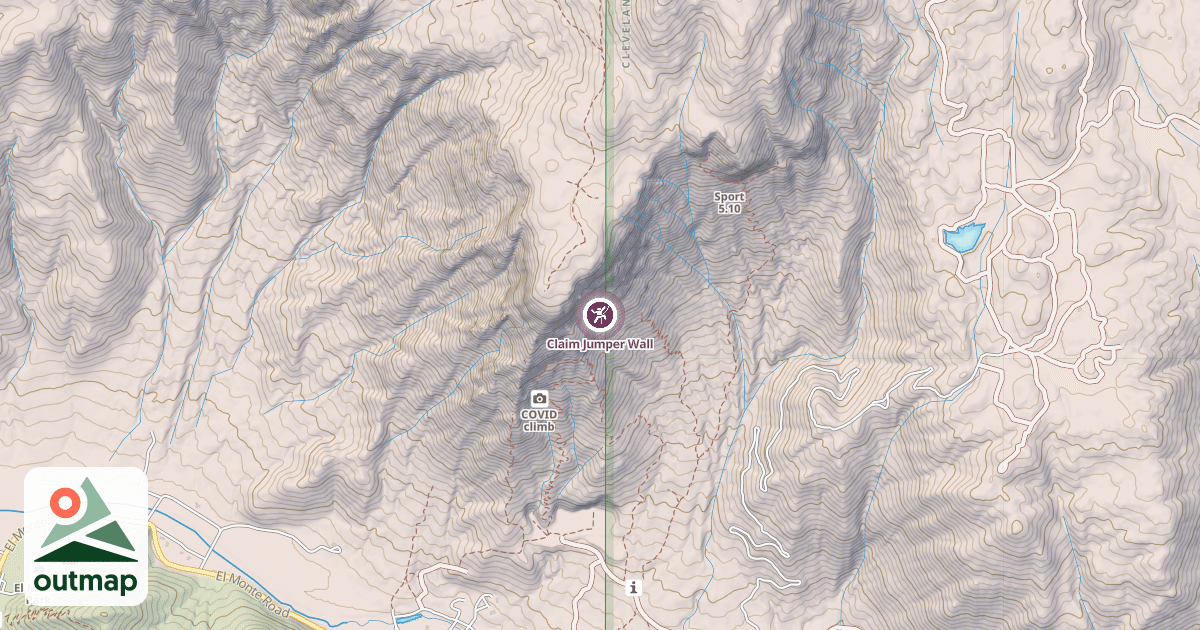 Map of Claim Jumper Wall