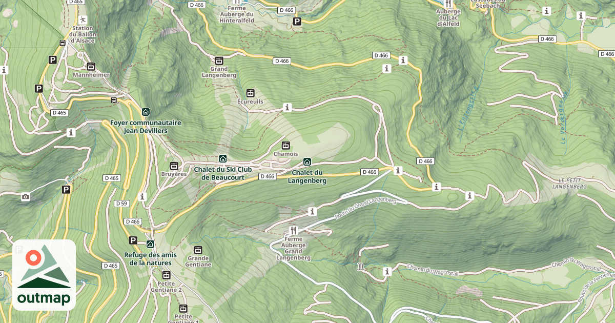 Map of Chalet du Langenberg