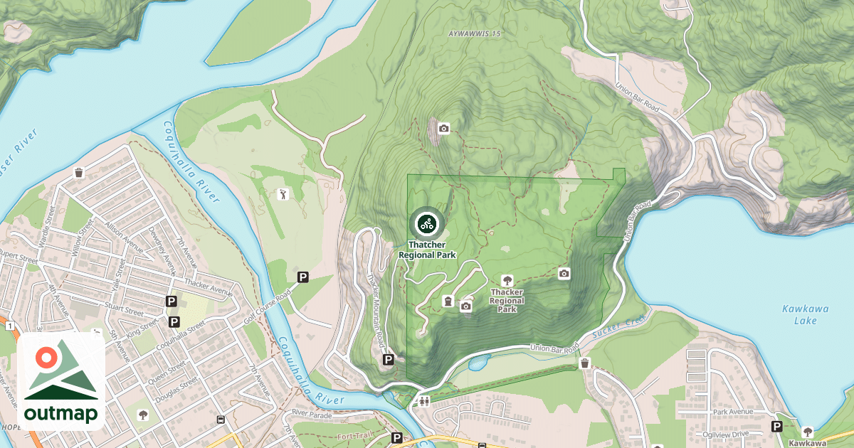 Map of Thatcher Regional Park