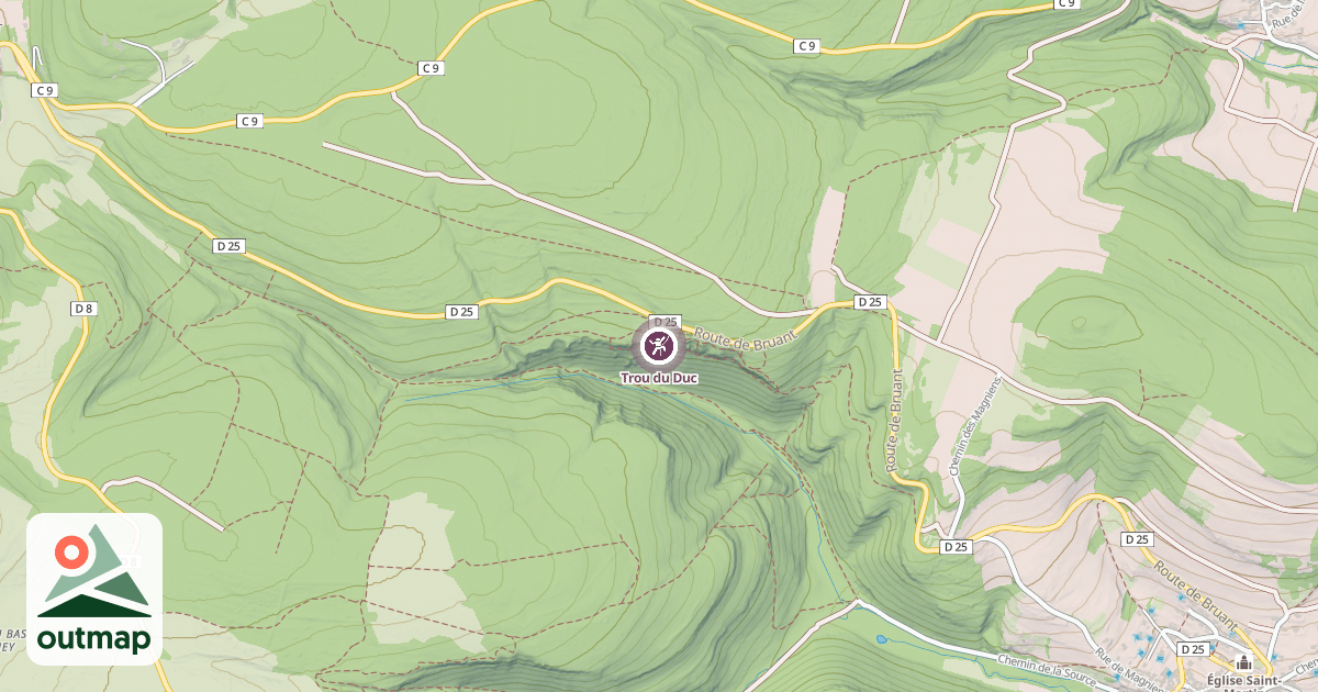 Map of Trou du Duc