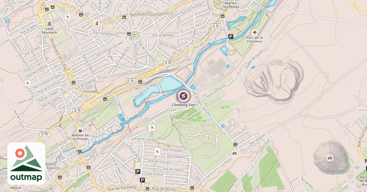 Map of Climbing Site