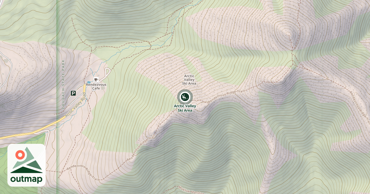 Map of Arctic Valley Ski Area