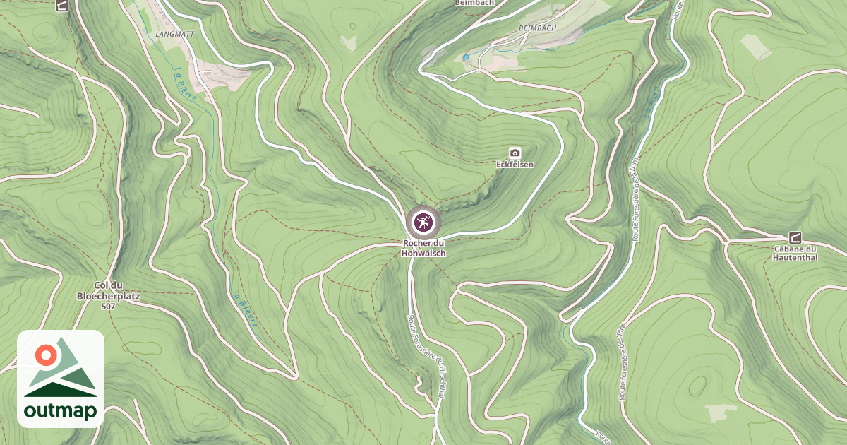 Map of Rocher du Hohwalsch
