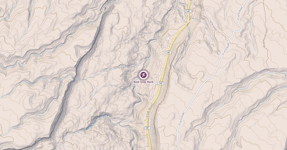 Map preview of Rest Stop Rock