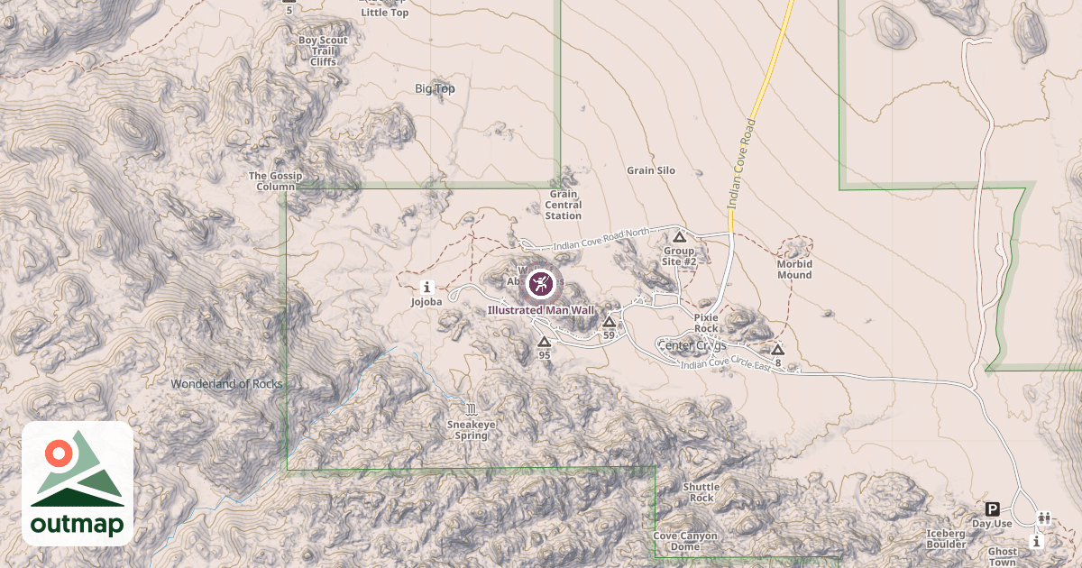 Map of Illustrated Man Wall