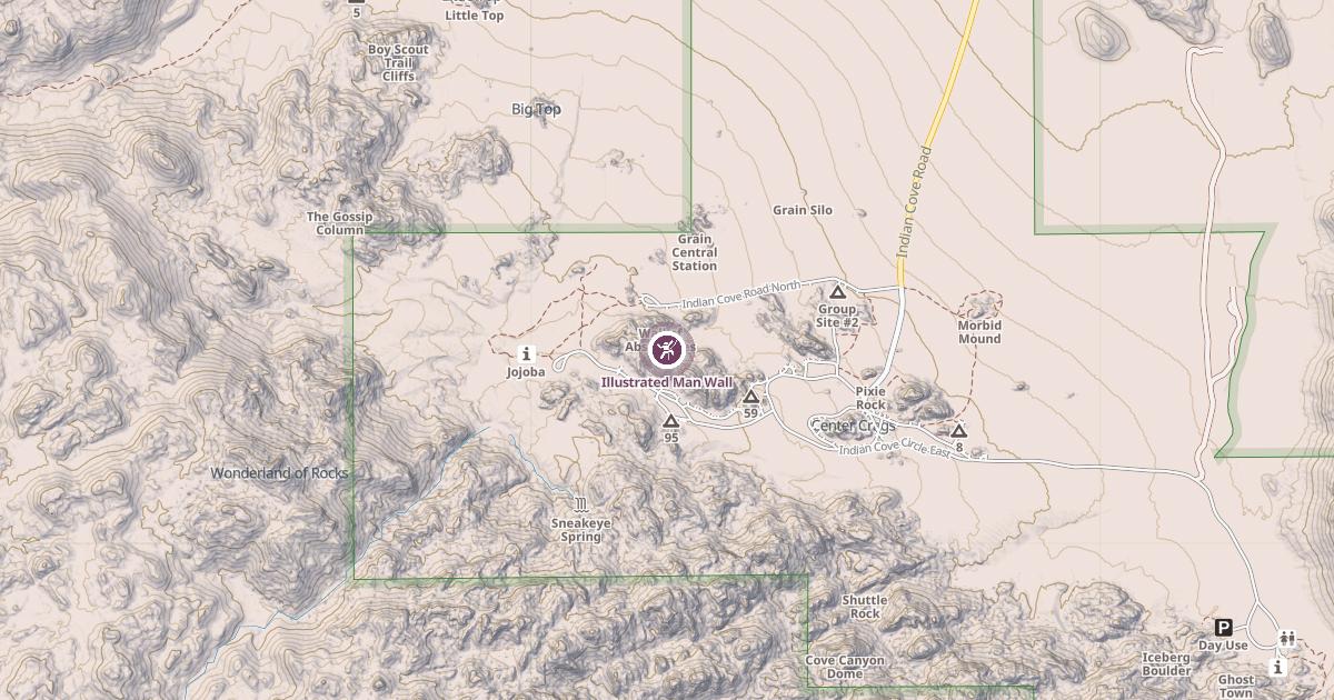 Map preview of Illustrated Man Wall