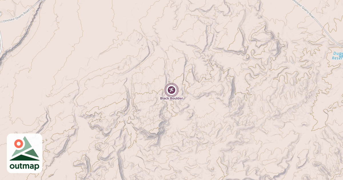 Map of Black Boulder