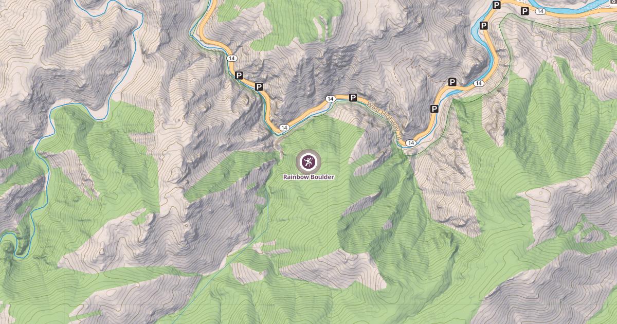 Map preview of Rainbow Boulder