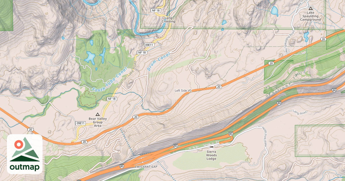 Map of Left Side
