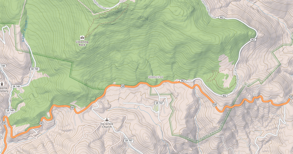 Map preview of Stiletto
