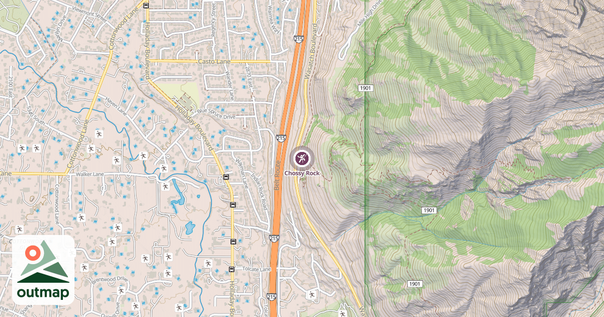 Map of Chossy Rock