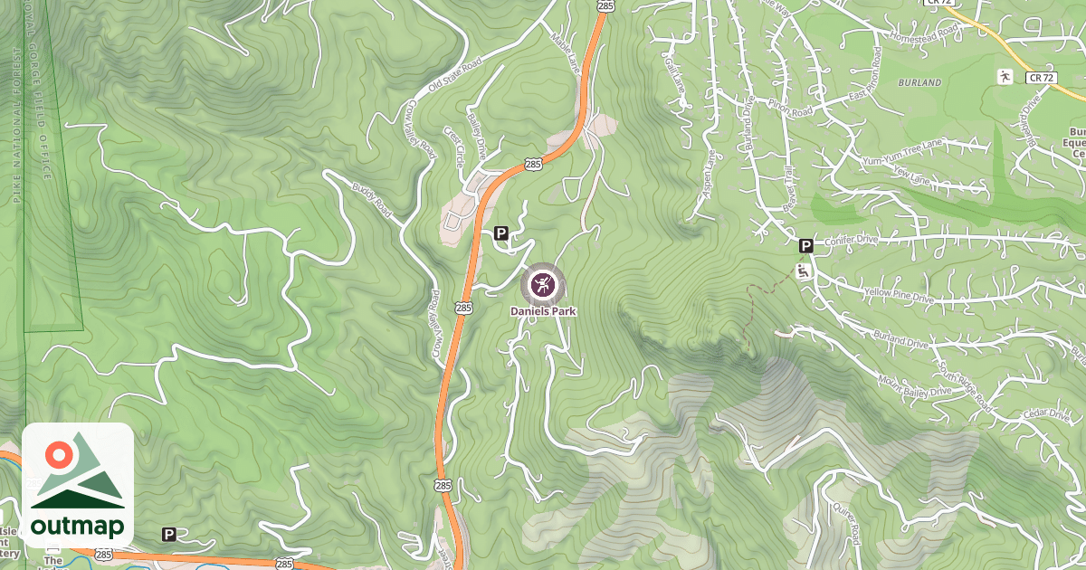 Map of Daniels Park