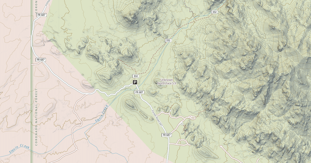 Map preview of Unknown North Face