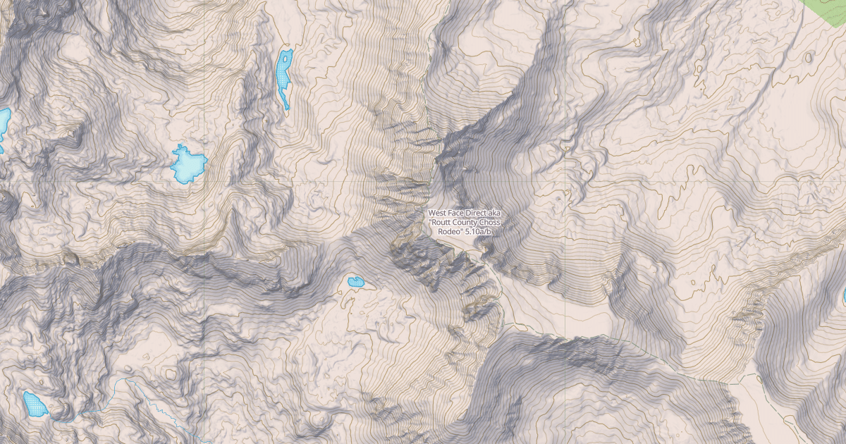 Map preview of West Face Direct aka "Routt County Choss Rodeo"