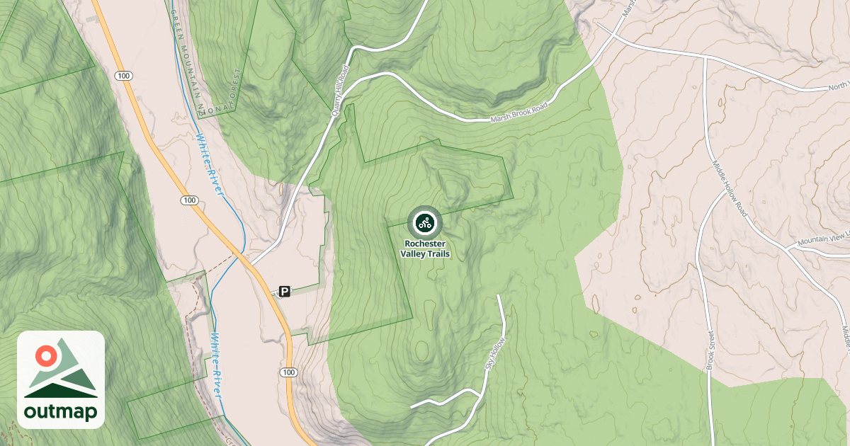 Map of Rochester Valley Trails