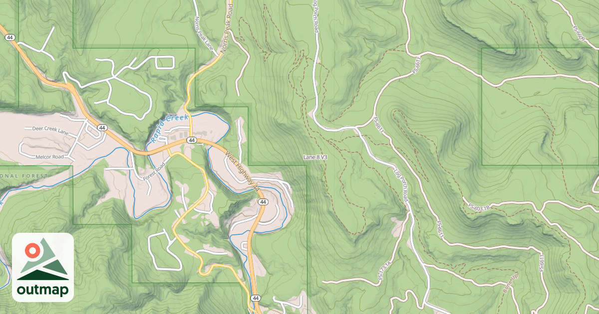 Map of Lane 8