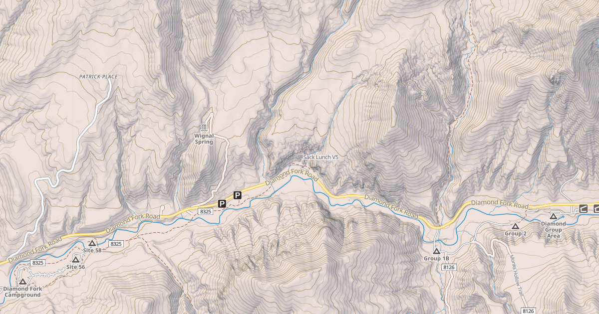 Map preview of Sack Lunch