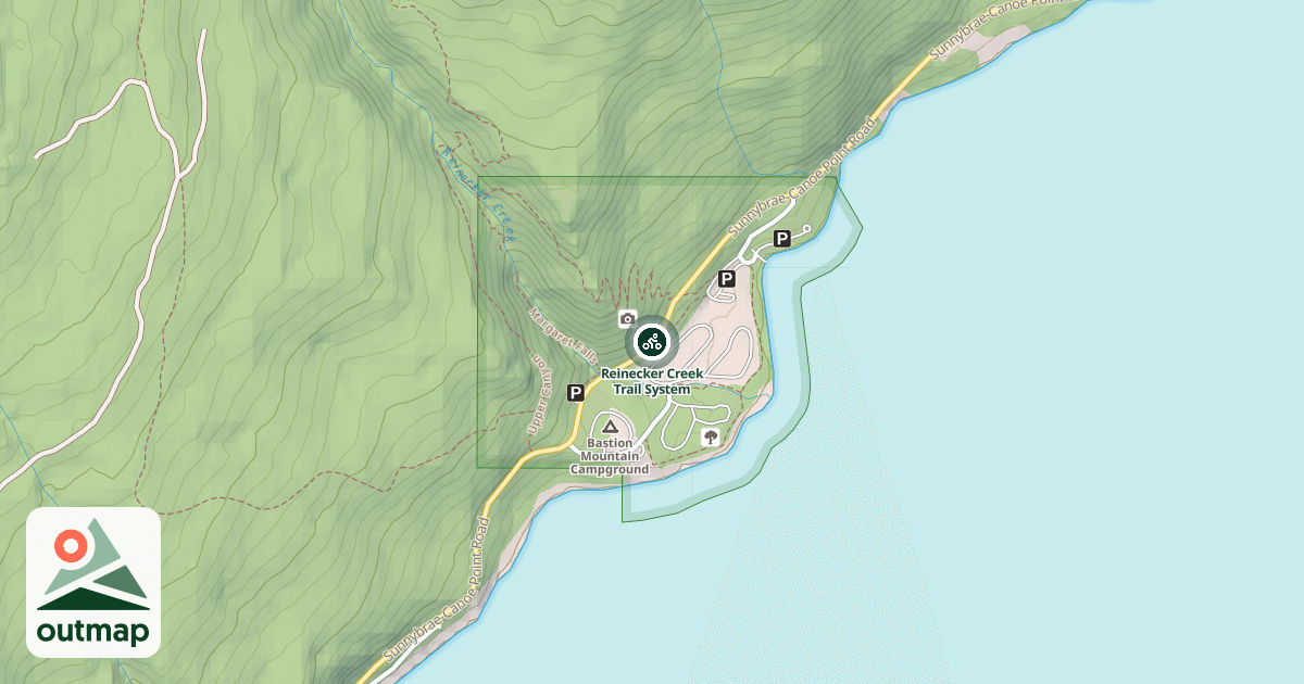Map of Reinecker Creek Trail System