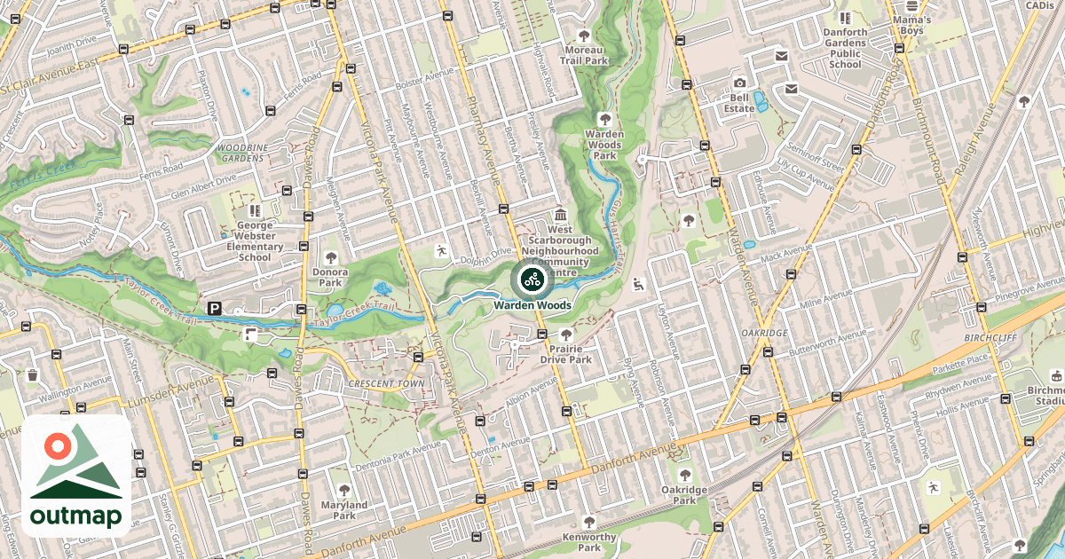 Map of Warden Woods