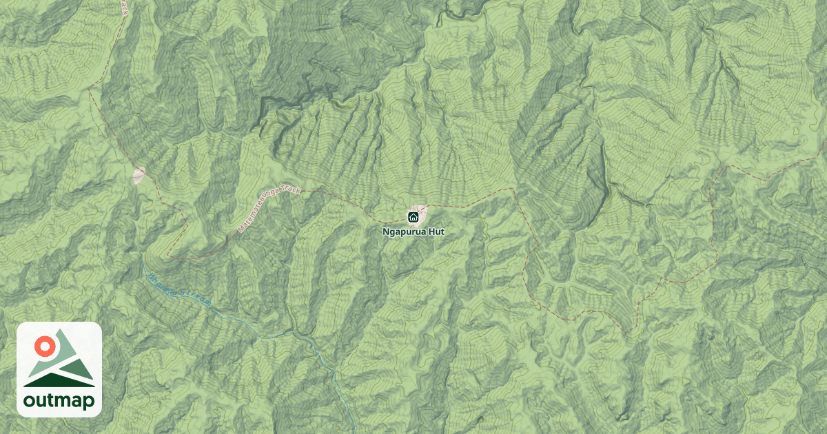 Map of Ngapurua Hut