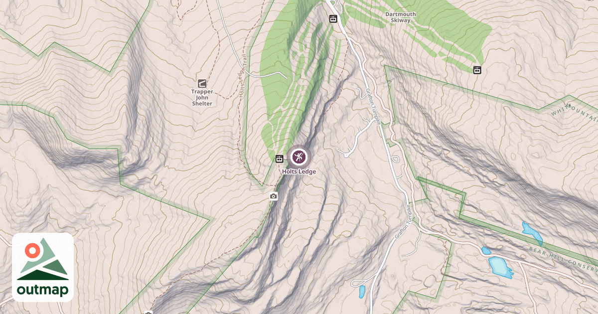 Map of Holts Ledge