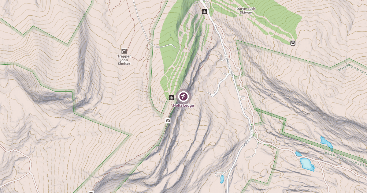 Map preview of Holts Ledge