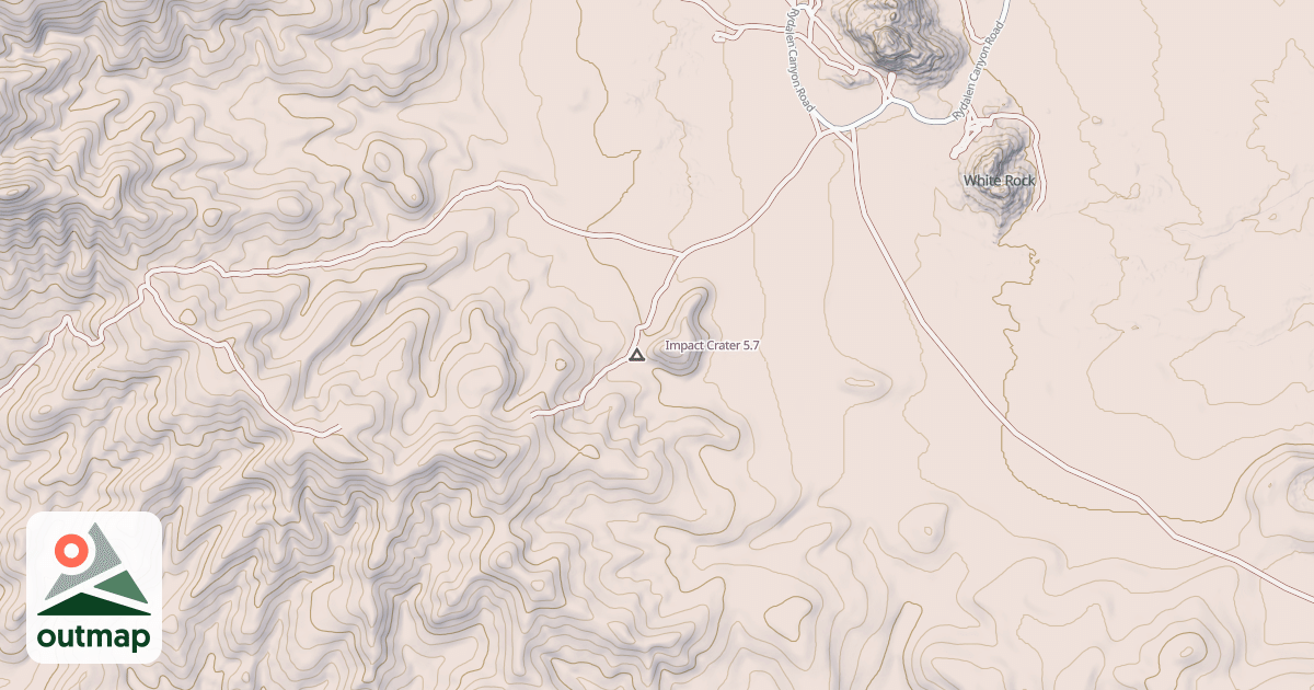Map of Impact Crater