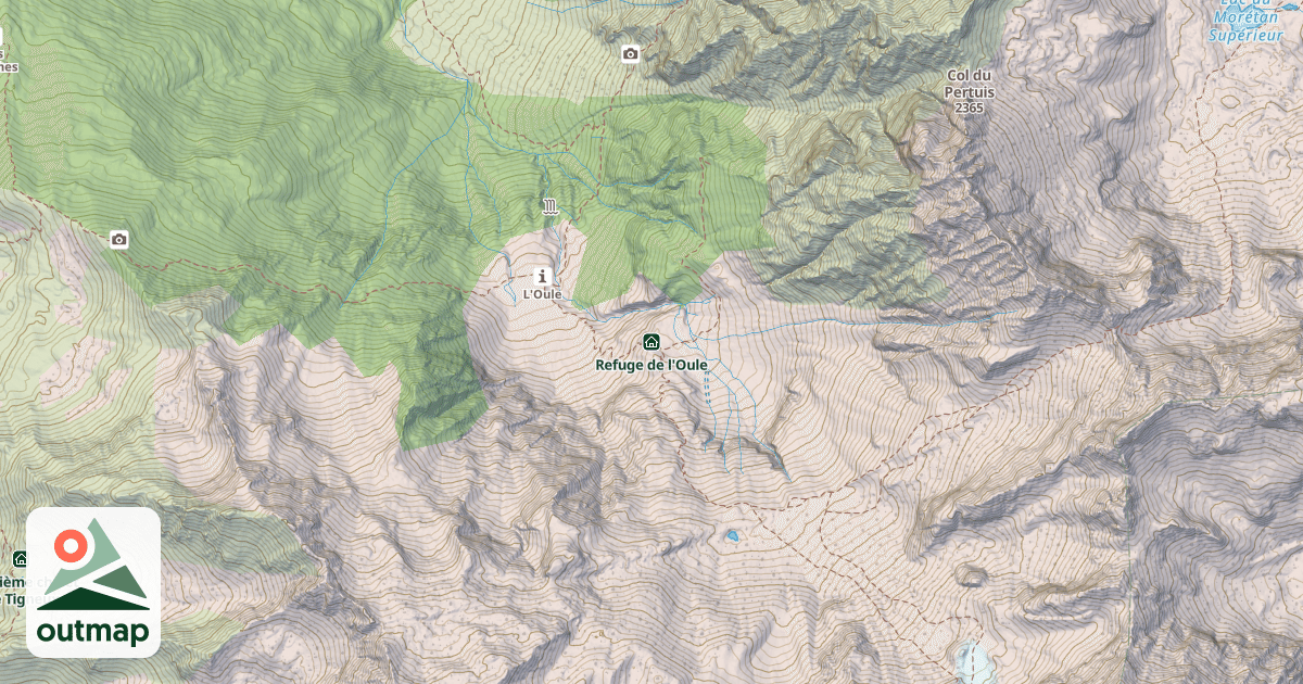 Map of Refuge de l'Oule