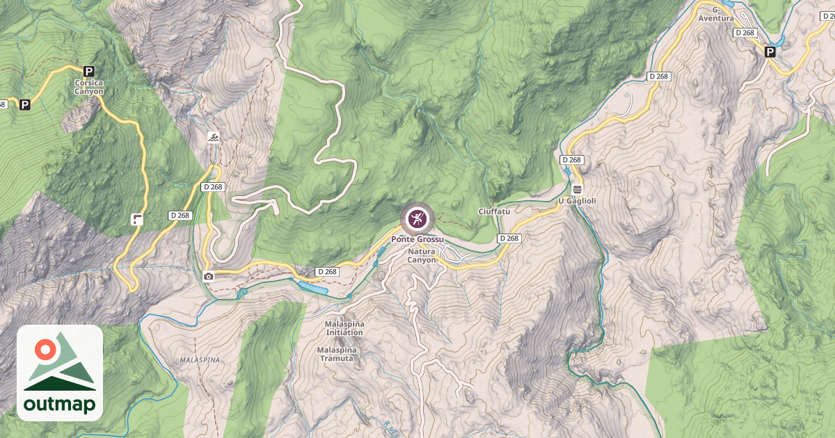 Map of Ponte Grossu