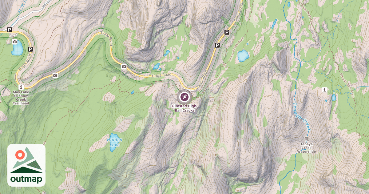 Map of Olmsted High-Ball Cracks