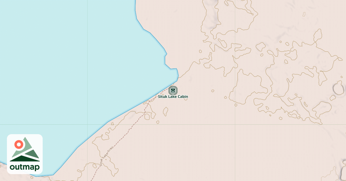 Map of Situk Lake Cabin