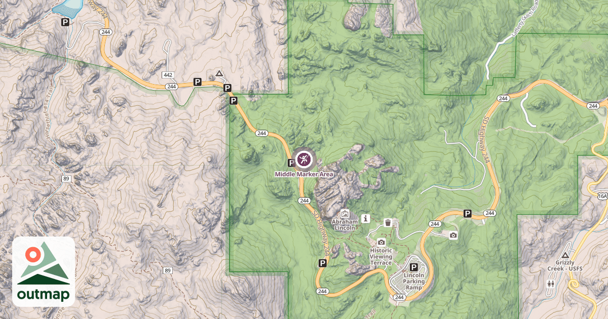 Map of Middle Marker Area