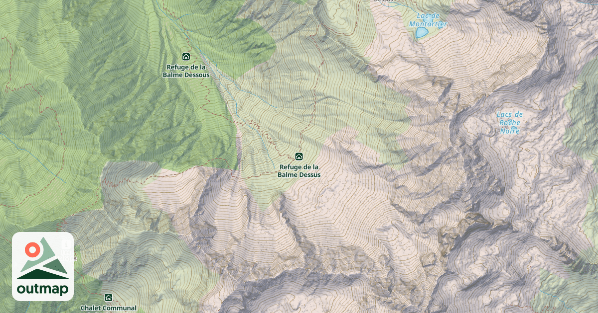 Map of Refuge de la Balme Dessus
