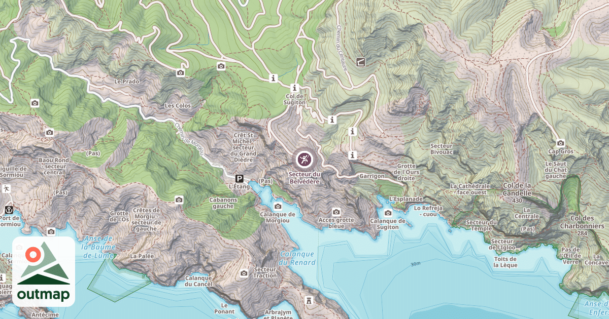 Map of Secteur du Belvédère