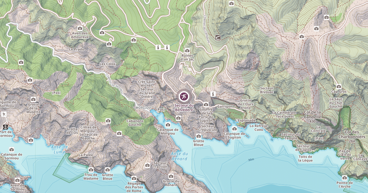 Map preview of Secteur du Belvédère