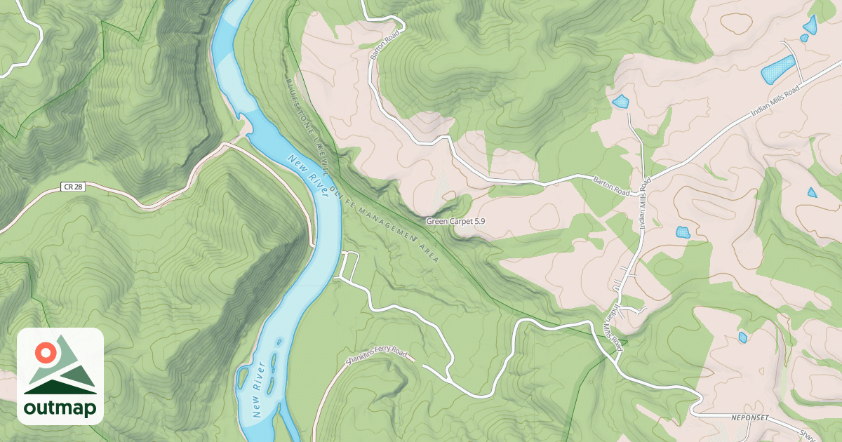 Map of Green Carpet