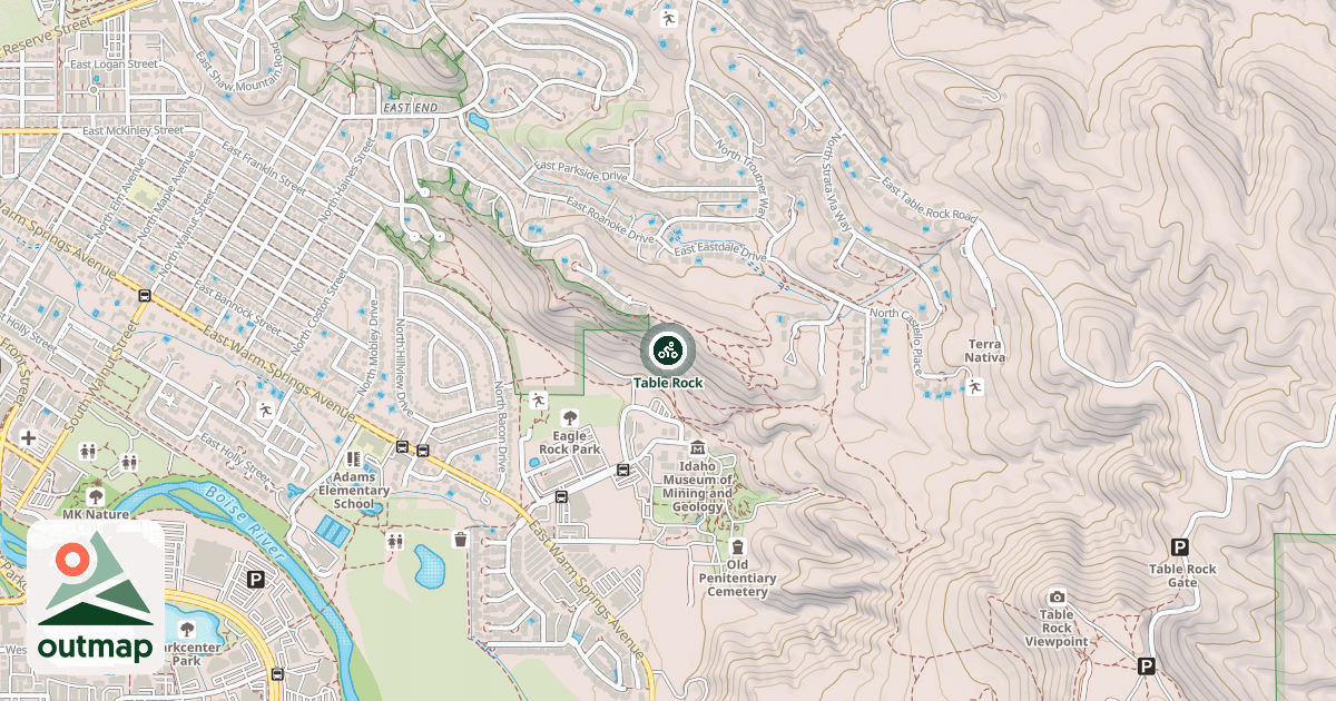 Map of Table Rock