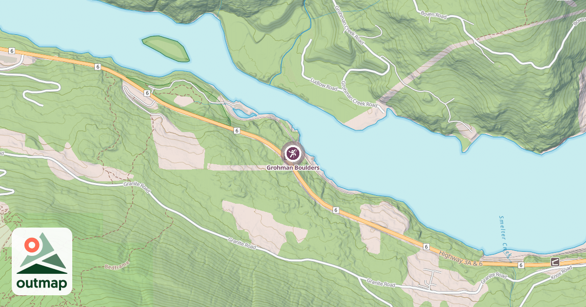 Map of Grohman Boulders